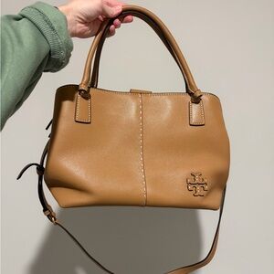 Tory Burch Brown Leather Satchel